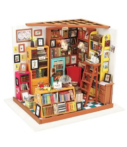 Rolife Sam's Study Library DIY Miniature House Kit DG102