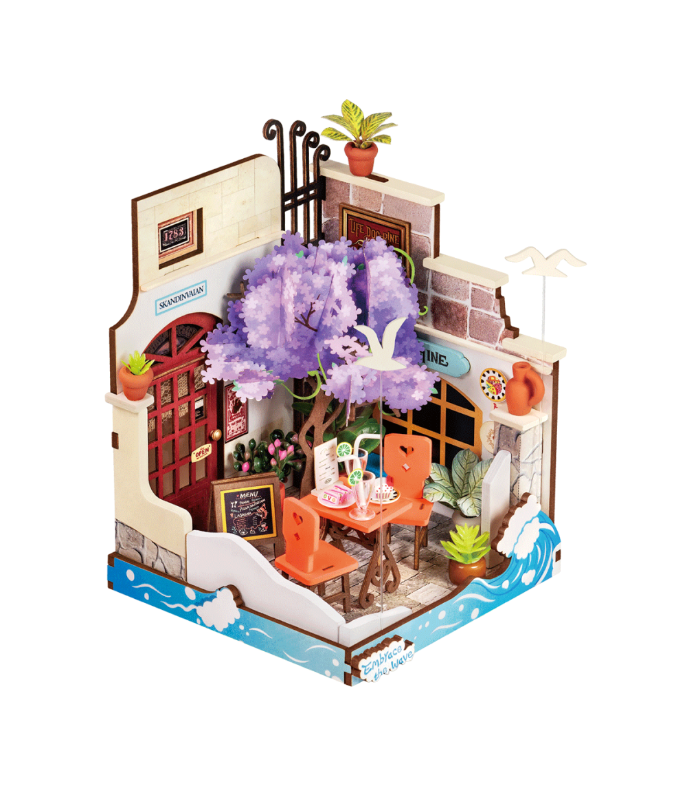 Rolife Sea Holiday Restaurant DIY Miniature House DS039