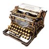 ROKR Mechanical Typewriter Wooden 3D Puzzle LK703B (Classic Version)