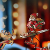 Santa on Skis