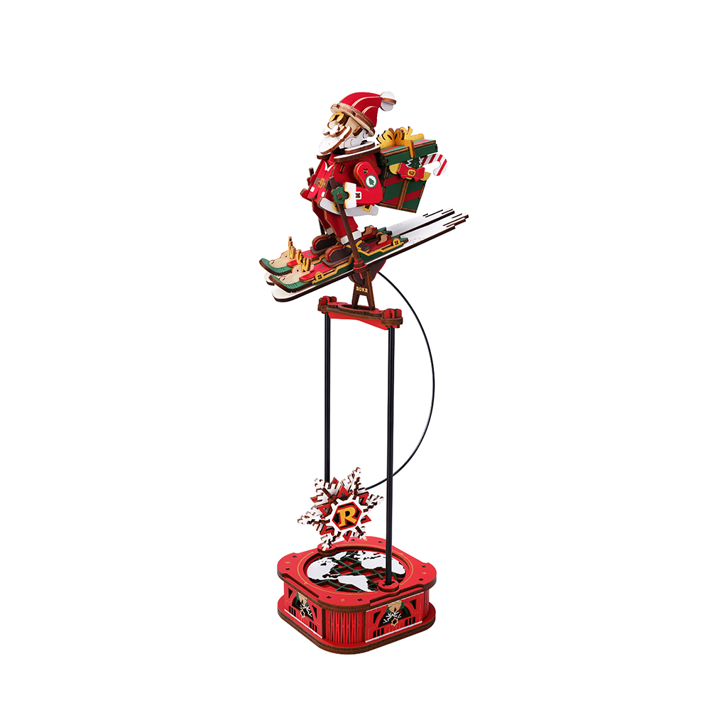 MCD03 ROKR Santa on Skis Pendulum Balance Toy 3D Puzzle MCD06
