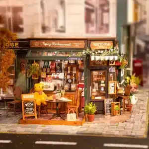 Rolife DIY Miniature House Kit 1:18 Coffe&Bar Dollhouse
