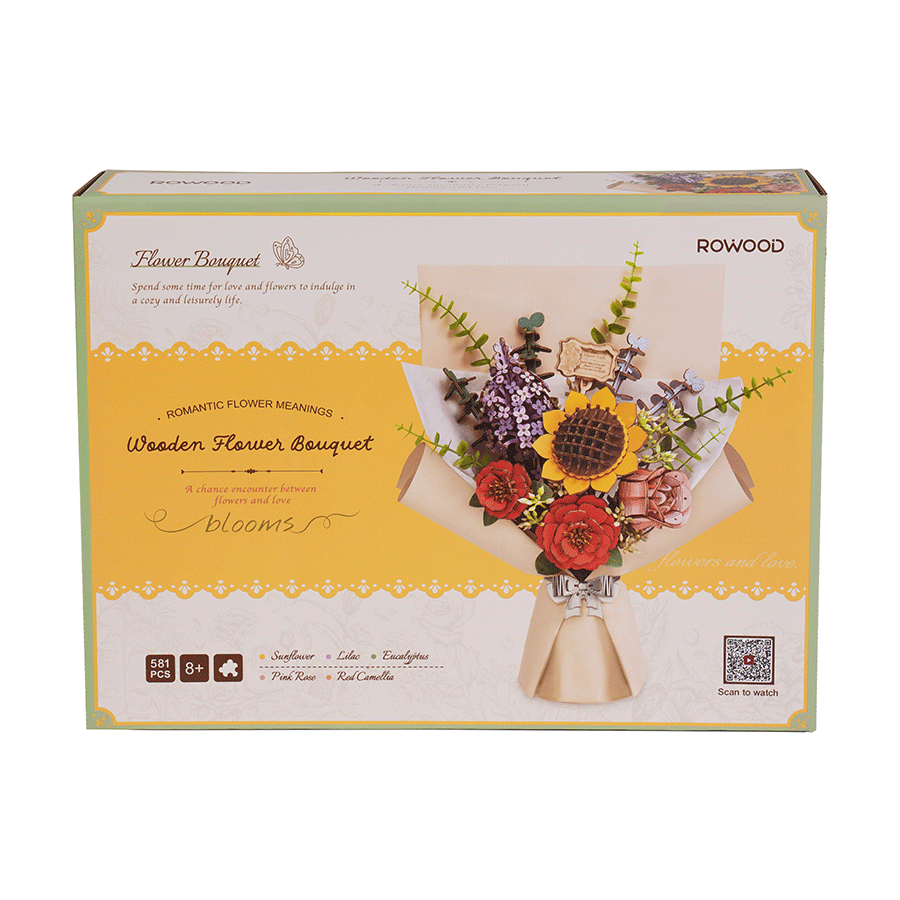 Wooden Flower Bouquet