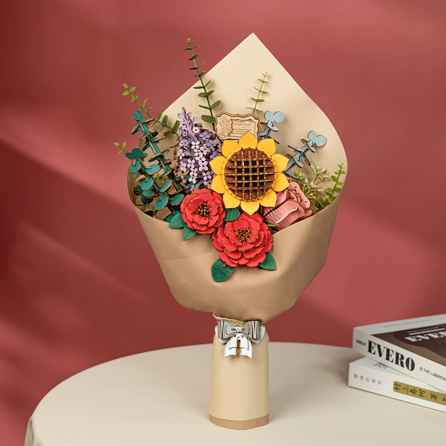 Wooden Flower Bouquet