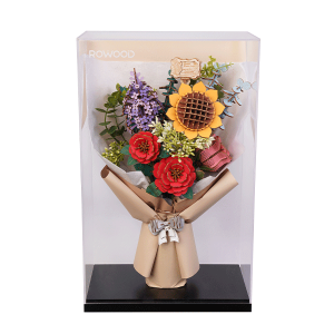 Wooden Puzzles Bouquet Display Showcase
