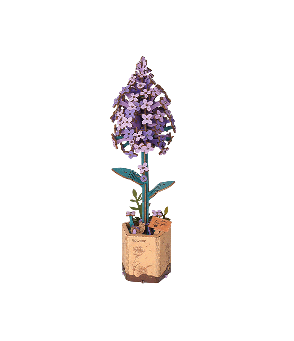 Ramo de flores de madera Rowood DIY, rompecabezas de madera 3D