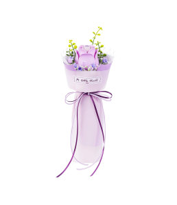 Purple Rose ROKR Purple Rose DIY Bouquet 3D Puzzle AF021