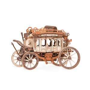 ROKR Stagecoach Mechanical Music Box 3D Wooden Puzzle AMKA1