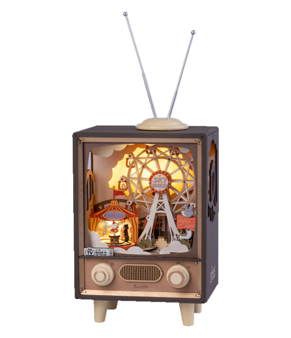 Rolife Sunset Carnival DIY Music Box 3D Wooden Puzzle AMT01