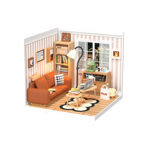 Rolife Cozy Living Lounge DIY Plastic Miniature House DW007