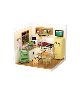 Rolife Happy Meals Kitchen DIY Plastic Miniature House DW008