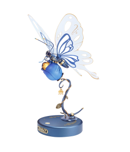 Blue Butterfly ROKR Butterfly DIY 3D Mechanical Puzzle MI05B