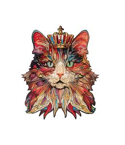 Cat King Rowood Cat King Wooden Jigsaw Puzzle TA002