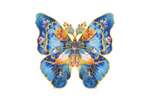 Morpho Helena Rowood Morpho Helena Flower Wooden Jigsaw Puzzle TA003