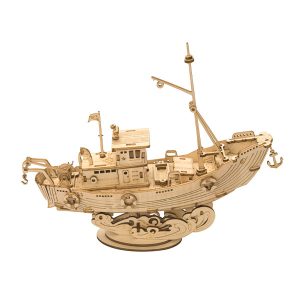 Rolife Fishing Ship Model 3D Wooden Puzzle TG308