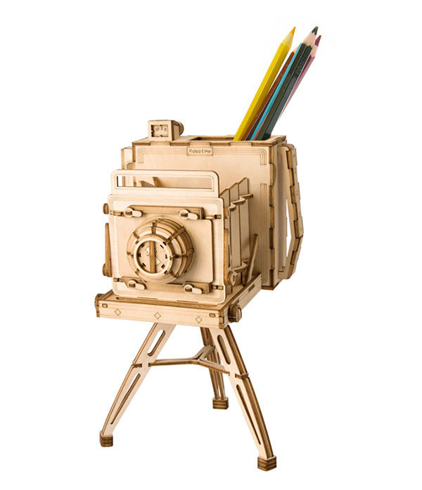 Rolife Vintage Camera 3D Wooden Puzzle TG403