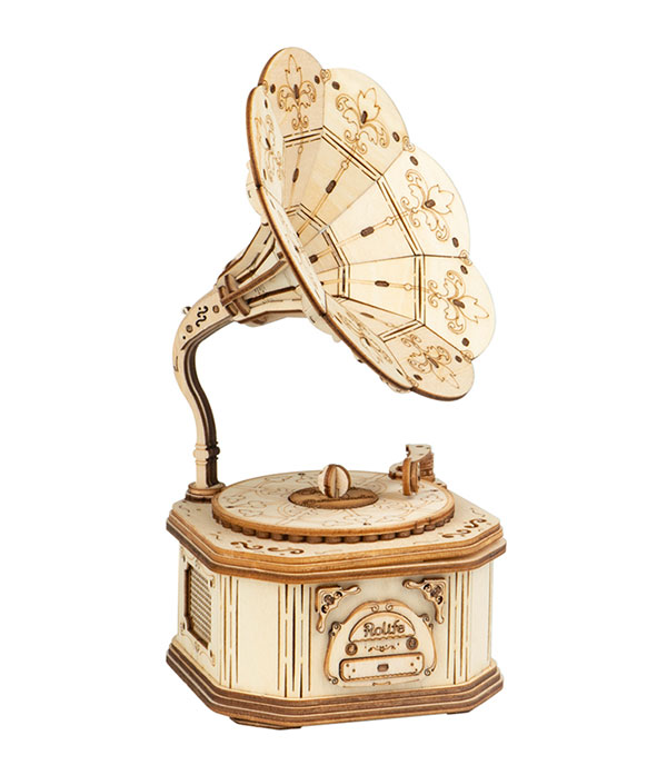 ROLIFE DIY Crank Classic Gramophone TG408