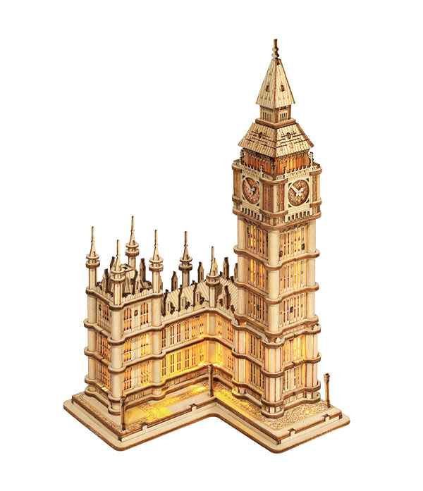 Rolife Big Ben With Lights TG507 Architecture 3D Wooden Puzzle