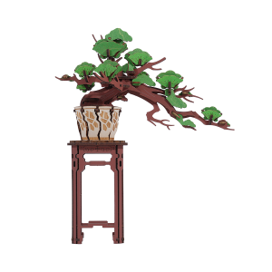 Rolife Evergreen Pine Bonsai DIY Wooden 3D Puzzle TG510