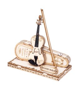 Violin ROKR Violin Capriccio Model 3D Wooden Puzzle TG604K