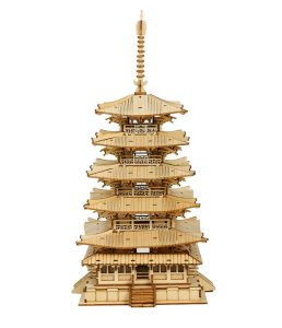 Five-storied Pagoda Rolife DIY Five-storied Pagoda 3D Wooden Puzzle TGN02
