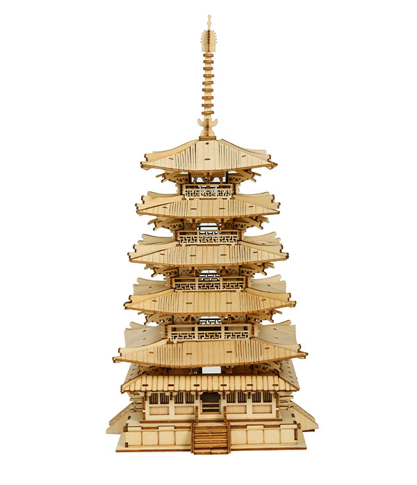 Rolife DIY Five-storied Pagoda 3D Wooden Puzzle TGN02