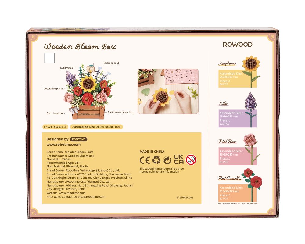 Wooden Bloom Box