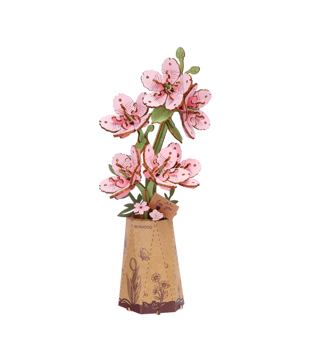 Rowood DIY Flower Sakura 3D Wooden Puzzle TW101