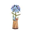 TW141-main Rowood DIY Wooden Flower Blue Hydrangea 3D Wooden Puzzle TW141