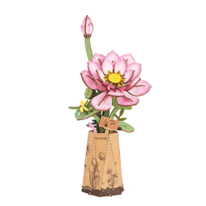 TW151-main Rowood DIY Wooden Flower Lotus 3D Wooden Puzzle TW141