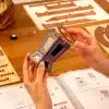 rolife 3d wooden puzzles music box classic carousel (4)