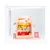rolife diy house miniature kit strawberry milkbox display stand