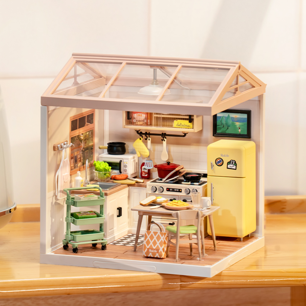 rolife miniatuur huis kit,diy miniatuur huis kit rolife,robotime poppenhuis kit