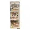 rolife diy miniature house kit double joy bubble tea display box