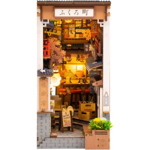 Rolife Sakura Wine Alley DIY Book Nook Shelf Insert Kit TGB11