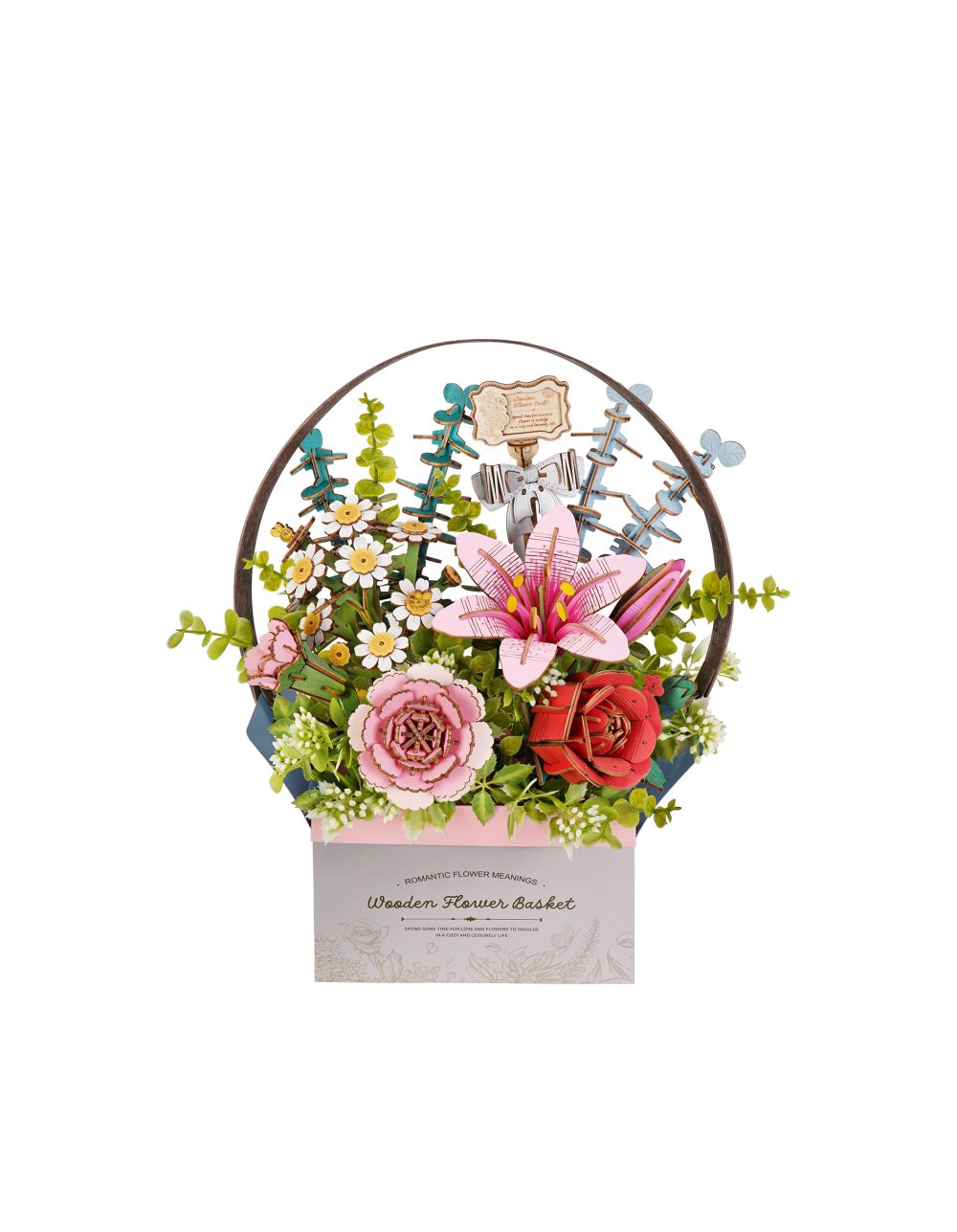 Wooden Flower Basket