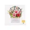 rowood 3d puzzles wooden flower basket display stand