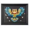 rowood 3d wooden puzzles owl model display stand