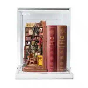 rolife diy book nook,rolife diy book nook kit,robotime book nook,robotime diy book nook​,stories in books robotime,robotime display case