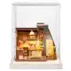 rolife diy miniature house kit baking kitchen display stand