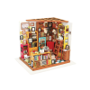 Rolife Sam's Study Library DIY Miniature House Kit DG102