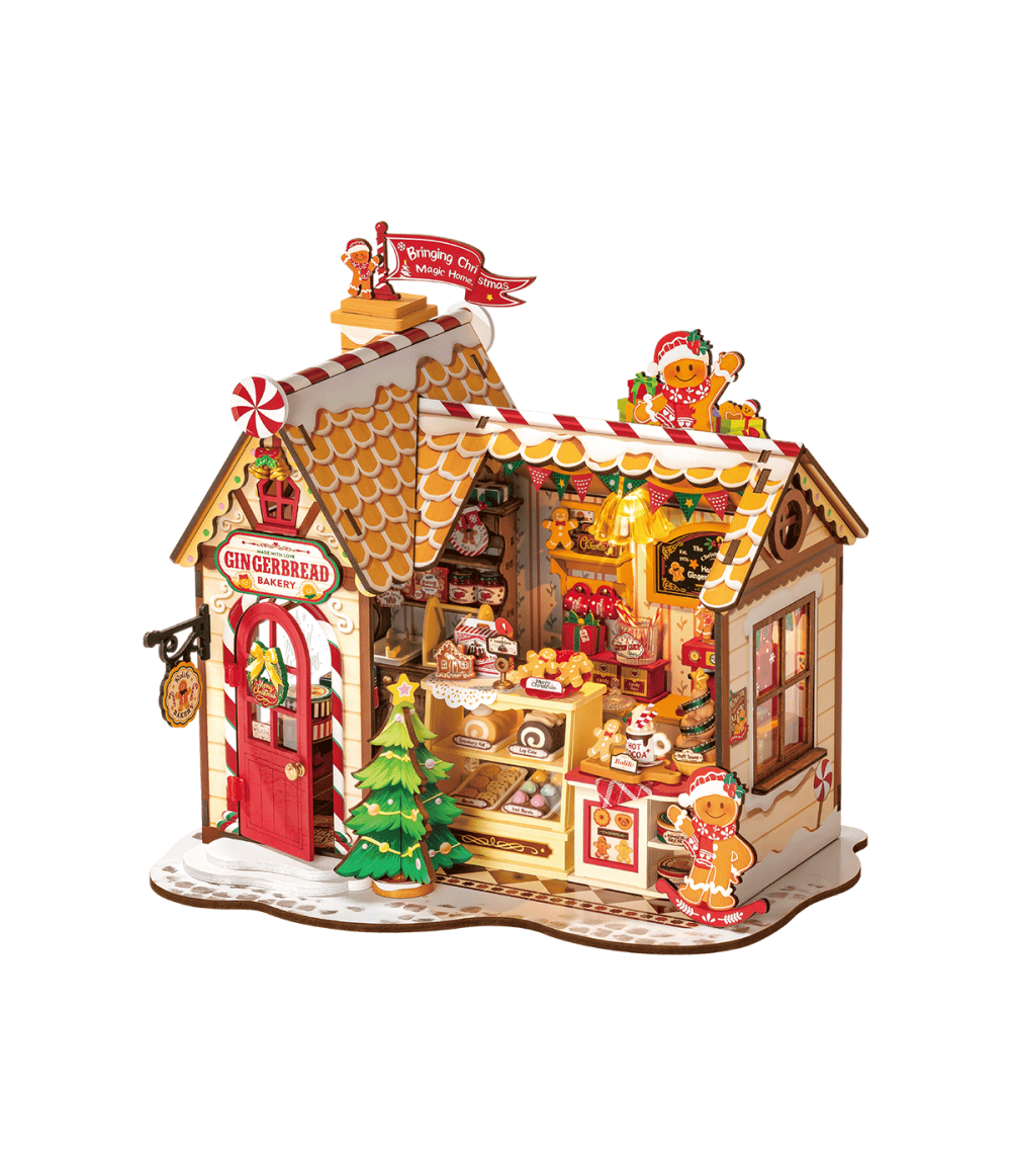 DG176-main Rolife Gingerbread House DIY Miniature House DG176