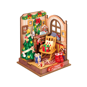 Rolife Christmas Fireplace DIY Miniature House DS041