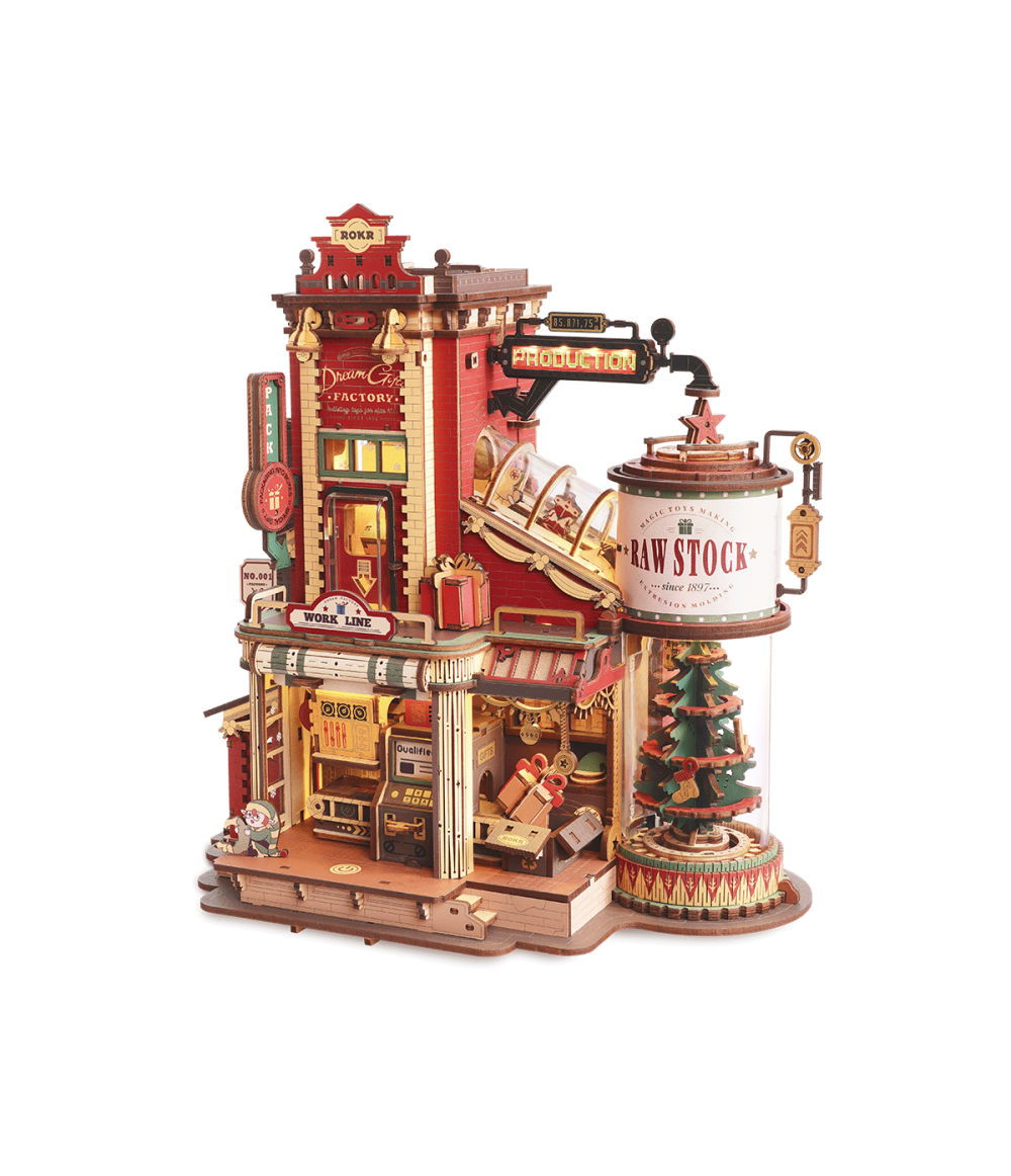 EAB01-main ROKR Christmas Dream Gift Factory Wooden Music Box EAB01