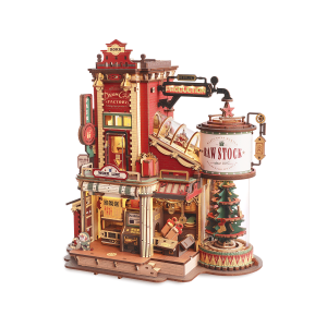ROKR Christmas Dream Gift Factory Wooden Music Box EAB01