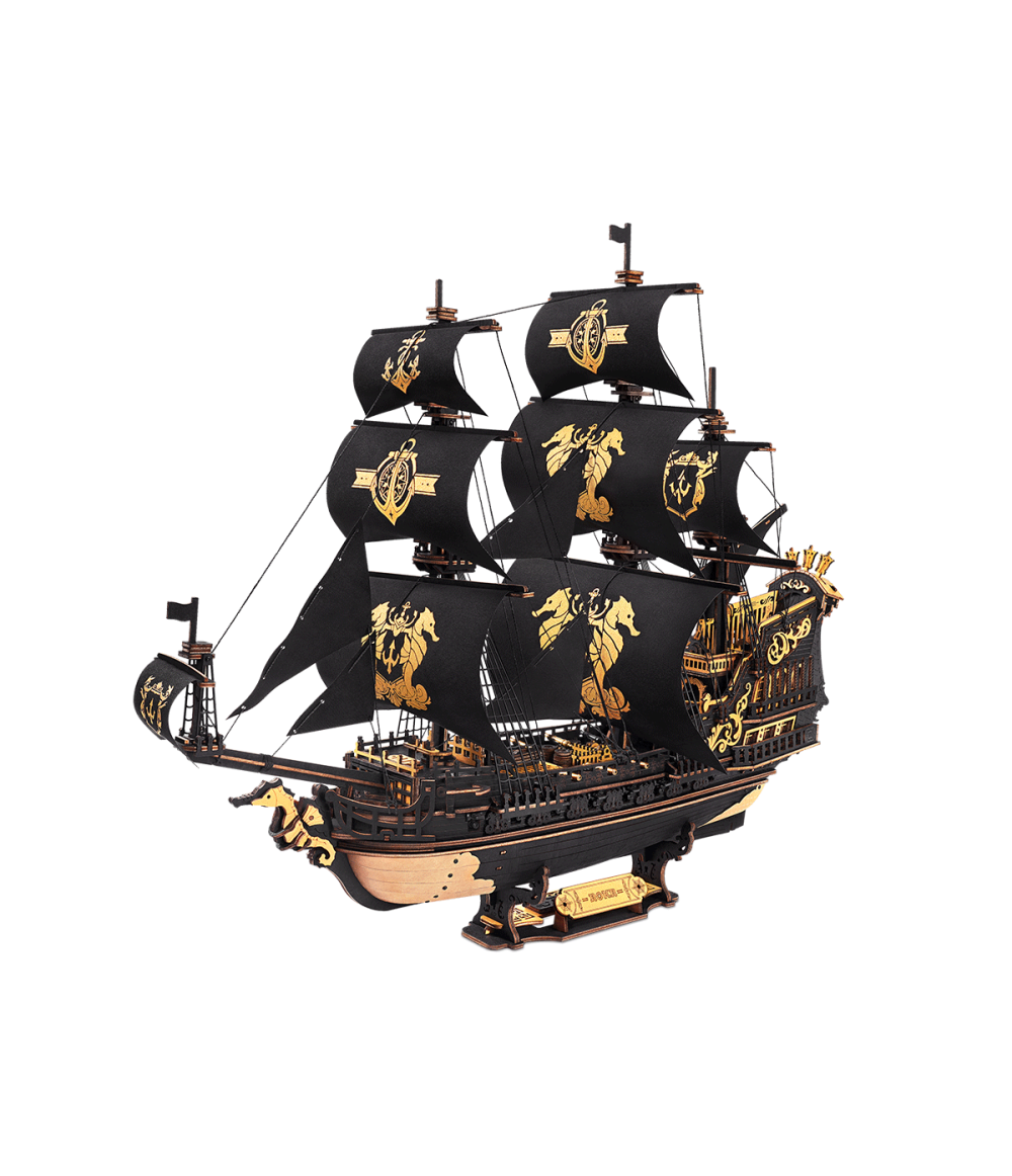 ROKR The Seahorse Barque 3D Wooden Puzzle MCB02