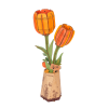 Rowood Orange Tulip DIY Wooden Flower 3D Puzzle TW081