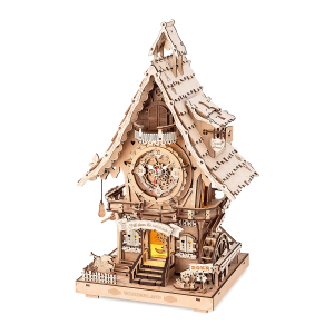 ROKR Cuckoo Clock (wood colour) Mechanical 3D Wooden Puzzle LC901