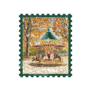 Rowood Golden Autumn Carousel Wooden Jigsaw Puzzle TA008