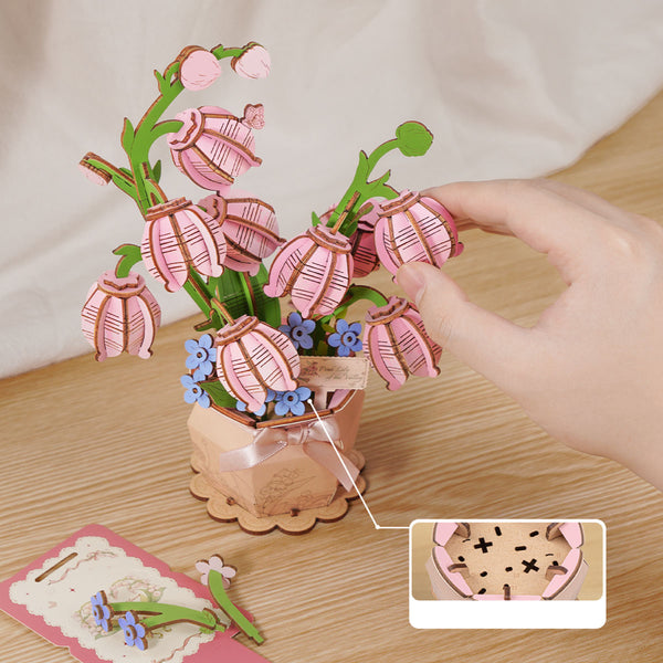 TF003-3 Pink Lily of the Valley